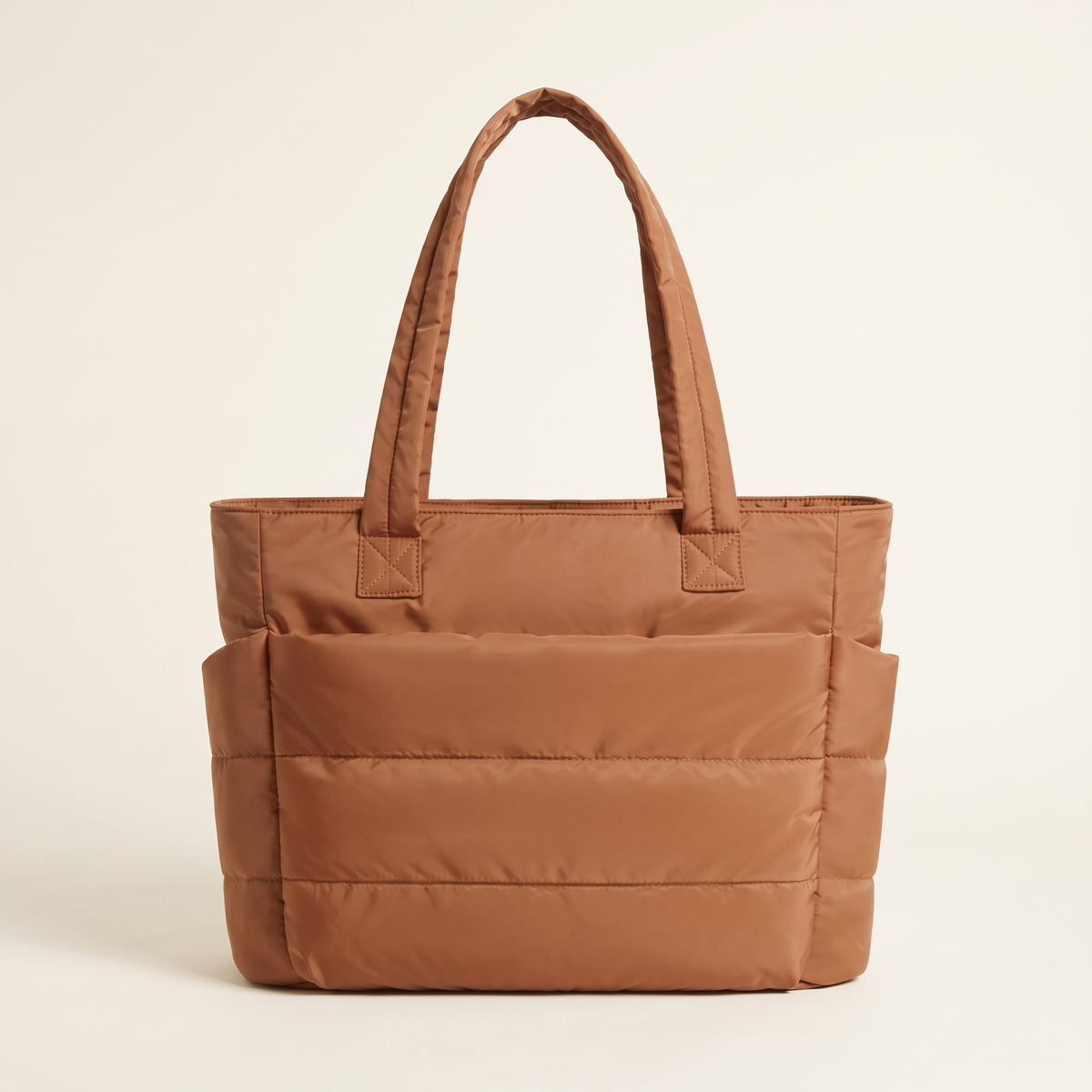 VELÁ Puffer Tote in Brown