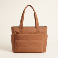 VELÁ Puffer Tote in Brown