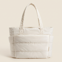 VELÁ Puffer Tote in Off-White