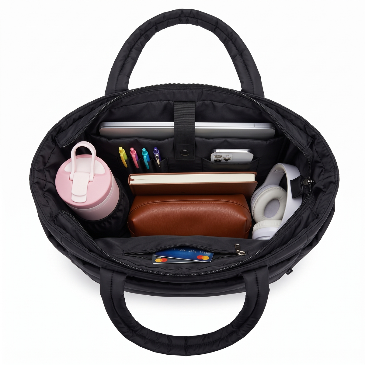 Inside the VELÁ Puffer Tote