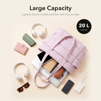 VELÁ Puffer Tote in Light Pink, 20 litre capacity